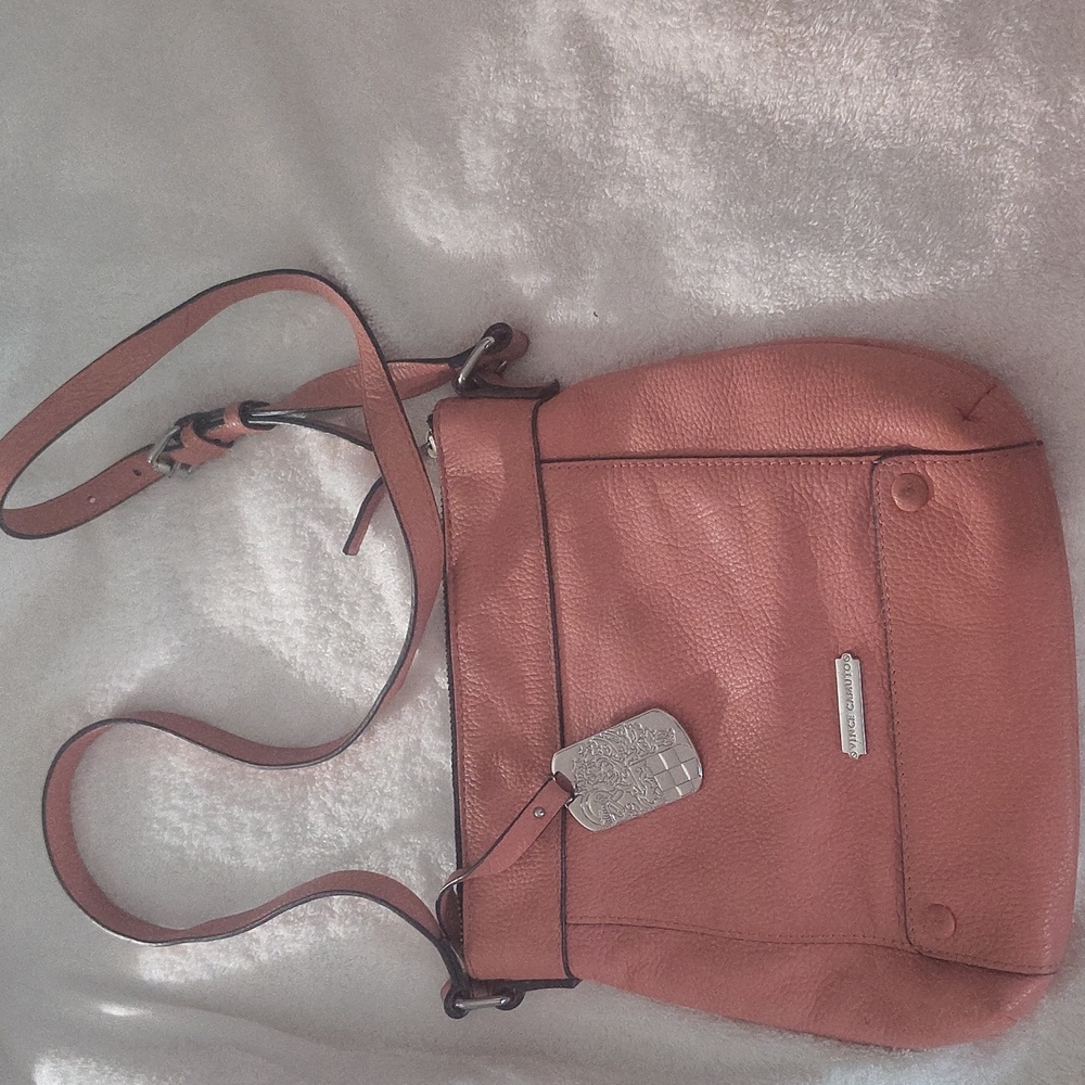 Vince Camuto Coral Leather Crossbody Bag